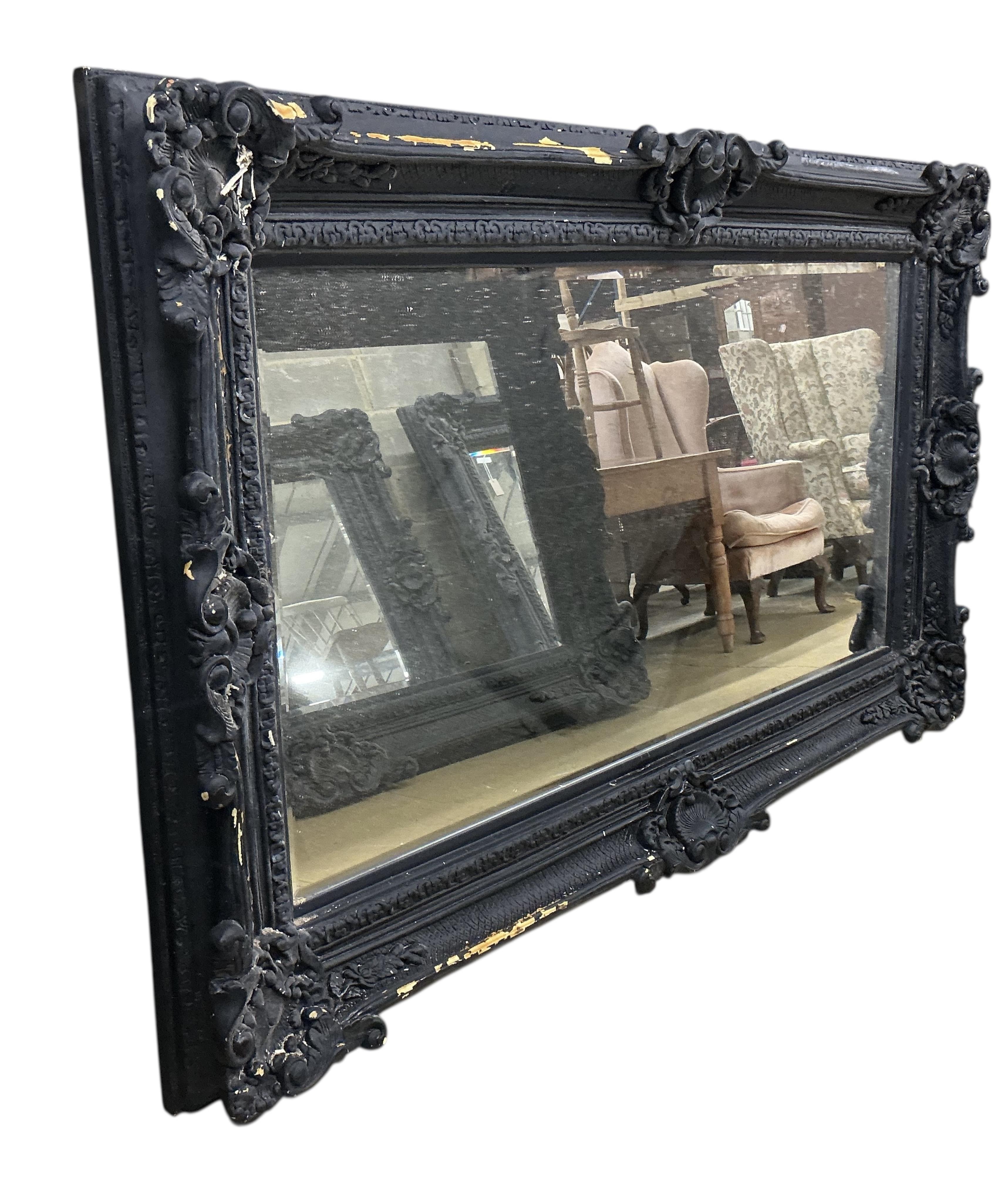 A large Victorian style 'Heritage' rectangular composition wall mirror, width 225cm, height 134cm